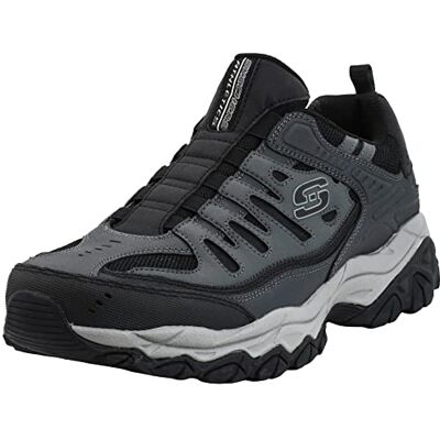Skechers Afterburn M. Fit Wonted MocassinHomme Décontracté, mousse à mémoire de forme refroidie par air, à enfiler, dessus en cuir et maille, sans lacets - Publicité Skechers Afterburn M. Fit Wonted MocassinHomme Décontracté, mousse à mémoire de forme refroidie par air, à enfiler, dessus en cuir et maille, sans lacets - Publicité