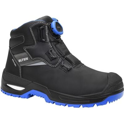 ELTEN Stefano XXSG Boa Chaussures de sécurité pour homme et femme en cuir avec embout en acier léger et robuste Noir/bleu, bleu, 43 EU - Publicité ELTEN Stefano XXSG Boa Chaussures de sécurité pour homme et femme en cuir avec embout en acier léger et robuste Noir/bleu, bleu, 43 EU - Publicité
