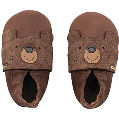 Bobux Soft Soles Chaussons bébé en cuir Papa Bear Toffee, Marron/caramel, 22/23 EU - Publicité Bobux Soft Soles Chaussons bébé en cuir Papa Bear Toffee, Marron/caramel, 22/23 EU - Publicité