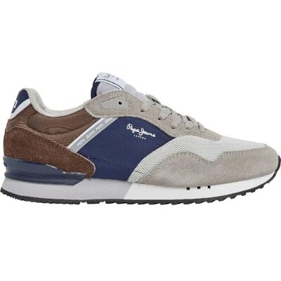Pepe Jeans London Urban Leather Sneakers Grey - Publicité Pepe Jeans London Urban Leather Sneakers Grey - Publicité