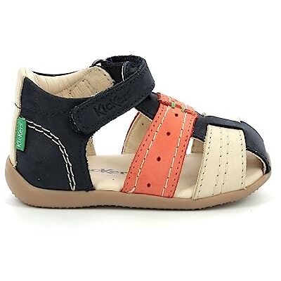 Kickers Bigbazar-2, Sandales Garçon, Marine Beige Orange, 24 - Publicité Kickers Bigbazar-2, Sandales Garçon, Marine Beige Orange, 24 - Publicité