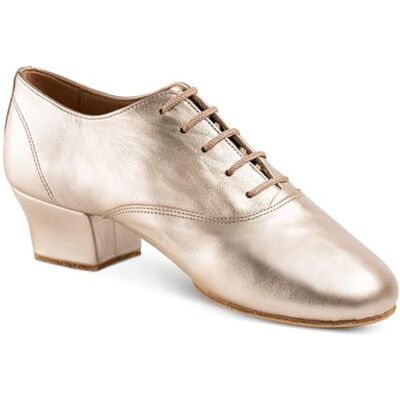 Rummos Chaussures d'entraînement pour femme en cuir doré/platine Taille M (normal) Talon cubain 4,5 cm Fabriqué au Portugal, Or platine, 37.5 EU - Publicité Rummos Chaussures d'entraînement pour femme en cuir doré/platine Taille M (normal) Talon cubain 4,5 cm Fabriqué au Portugal, Or platine, 37.5 EU - Publicité