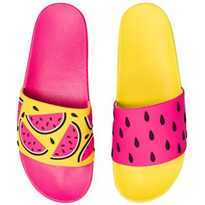 Dedoles Chaussure Homme Femme & Enfants Sandales Antidérapant designs amusants Livre Pizza Café Renard Lama Cadeau, Couleur: Pastèque juteuse, 30 EU - Publicité Dedoles Chaussure Homme Femme & Enfants Sandales Antidérapant designs amusants Livre Pizza Café Renard Lama Cadeau, Couleur: Pastèque juteuse, 30 EU - Publicité