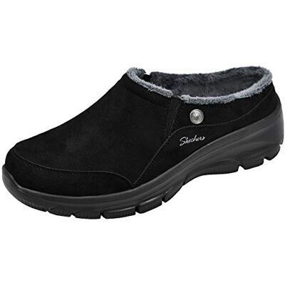 Skechers Women's Easy Going Latte Twin Gore Slip-On Open Back Mule, Black/Grey, 11 M US - Publicité Skechers Women's Easy Going Latte Twin Gore Slip-On Open Back Mule, Black/Grey, 11 M US - Publicité