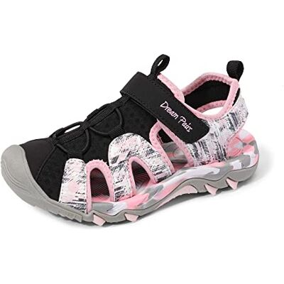 DREAM PAIRS Sandales Sport Enfant Garçon Fille Sandals Été Antidérapantes Respirantes, Chaussures Outdoor Randonnée Plage Marche Sandale Fermées Confortables Légères,Size 35,Rose/Noir - Publicité DREAM PAIRS Sandales Sport Enfant Garçon Fille Sandals Été Antidérapantes Respirantes, Chaussures Outdoor Randonnée Plage Marche Sandale Fermées Confortables Légères,Size 35,Rose/Noir - Publicité