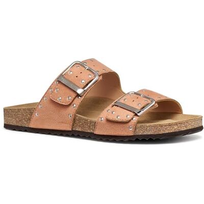 Geox D BRIONIA R I Sandales plates pour femme Rose vieilli 36 EU - Publicité Geox D BRIONIA R I Sandales plates pour femme Rose vieilli 36 EU - Publicité