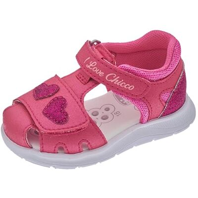 Chicco, Sandales à Double Velcro Fuchsia, Confortables, Légères, Flexibles et Transpirantes, Fille, Conçu en Italie - Publicité Chicco, Sandales à Double Velcro Fuchsia, Confortables, Légères, Flexibles et Transpirantes, Fille, Conçu en Italie - Publicité