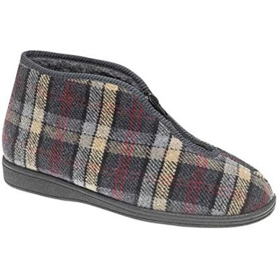 Sleepers Jed II Chaussons à Fermeture zippée Homme (40 FR) (Gris) - Publicité Sleepers Jed II Chaussons à Fermeture zippée Homme (40 FR) (Gris) - Publicité