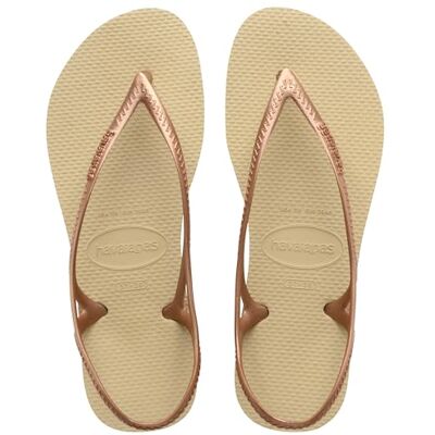 Havaianas Sunny II, Sandales Confortables et Durables, avec Lanière de Fermeture au Talon, Apporte de la Stabilité, Fines Lanières, Femme Sand Grey 35/36 EU - Publicité Havaianas Sunny II, Sandales Confortables et Durables, avec Lanière de Fermeture au Talon, Apporte de la Stabilité, Fines Lanières, Femme Sand Grey 35/36 EU - Publicité
