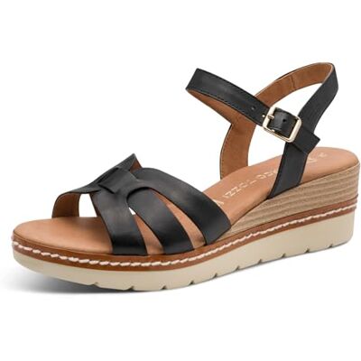 MARCO TOZZI sandale femme semelle intérieure Feel Me souple cuir doublure douce chic, noir (BLACK), 36 EU - Publicité MARCO TOZZI sandale femme semelle intérieure Feel Me souple cuir doublure douce chic, noir (BLACK), 36 EU - Publicité