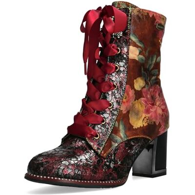 LAURA VITA Bottes en Cuir Femmes Kacio 07, Pointure:38 EU, La Couleur:Rouge - Publicité LAURA VITA Bottes en Cuir Femmes Kacio 07, Pointure:38 EU, La Couleur:Rouge - Publicité