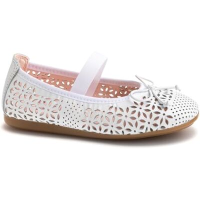 Pablosky Leyre Ballerines, Blanc, 35 EU - Publicité Pablosky Leyre Ballerines, Blanc, 35 EU - Publicité