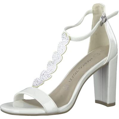 MARCO TOZZI Femme Damen Sandales, Ivory Patent, 39 EU - Publicité MARCO TOZZI Femme Damen Sandales, Ivory Patent, 39 EU - Publicité