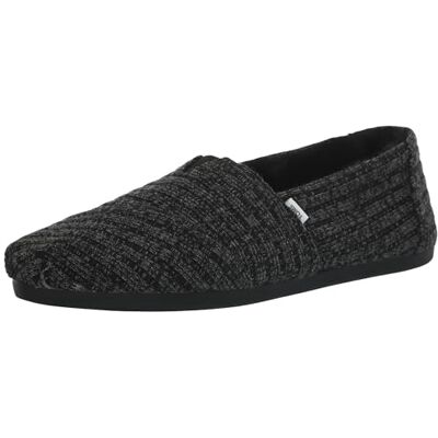 TOMS Alpargata Semelle de mocassin Femme, Fausse Fourrure en Tricot Côtelé Noir, 38.5 EU - Publicité TOMS Alpargata Semelle de mocassin Femme, Fausse Fourrure en Tricot Côtelé Noir, 38.5 EU - Publicité