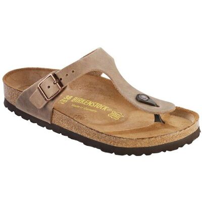 Birkenstock Gizeh Sandales unisexes pour enfant en Birko-Flor, Cuir marron tabac, 40 EU - Publicité Birkenstock Gizeh Sandales unisexes pour enfant en Birko-Flor, Cuir marron tabac, 40 EU - Publicité