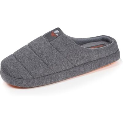 Isotoner Chaussons extra-light pantoufles Mules homme jersey, semelle gomme antidérapante, 44, gris chiné - Publicité Isotoner Chaussons extra-light pantoufles Mules homme jersey, semelle gomme antidérapante, 44, gris chiné - Publicité