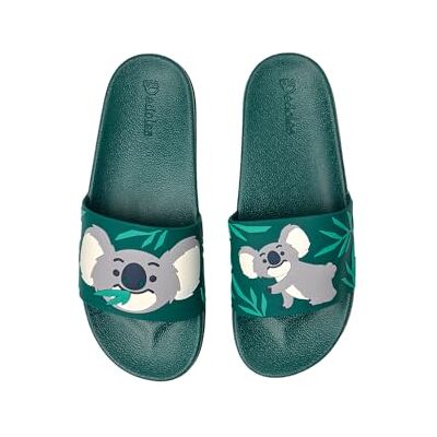 Dedoles Chaussure & Pantoufles Homme Femme & Enfants Sandales Antidérapant designs amusants Livre Pizza Café Renard Lama Cadeau, couleur: Vert, motif: Koala et feuilles, taille: 40 - Publicité Dedoles Chaussure & Pantoufles Homme Femme & Enfants Sandales Antidérapant designs amusants Livre Pizza Café Renard Lama Cadeau, couleur: Vert, motif: Koala et feuilles, taille: 40 - Publicité