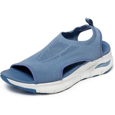 Skechers Arch Fit City Catch Sandales pour femmes, ardoise, 35 EU - Publicité Skechers Arch Fit City Catch Sandales pour femmes, ardoise, 35 EU - Publicité