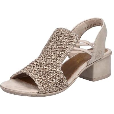 Rieker Femme 64962 Sandales, Beige, 38 EU - Publicité Rieker Femme 64962 Sandales, Beige, 38 EU - Publicité