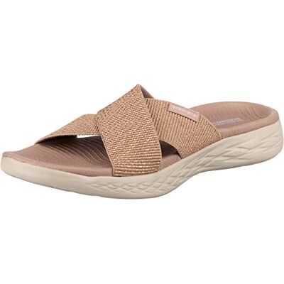 Skechers Femme on-The-go 600 Glistening Sandales Bout Ouvert, Rose (Rose Gold Textile Rsgd), 39 EU - Publicité Skechers Femme on-The-go 600 Glistening Sandales Bout Ouvert, Rose (Rose Gold Textile Rsgd), 39 EU - Publicité
