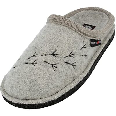 HAFLINGER Chaussons pour Femmes Flair Songbird 313094, Pointure:40 EU, La Couleur:Gris - Publicité HAFLINGER Chaussons pour Femmes Flair Songbird 313094, Pointure:40 EU, La Couleur:Gris - Publicité