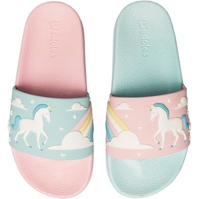 Dedoles Chaussure & Pantoufles Homme Femme & Enfants Sandales Antidérapant designs amusants Livre Pizza Café Renard Lama Cadeau, Couleur: Licorne et arc-en-ciel, Taille: 32 EU - Publicité Dedoles Chaussure & Pantoufles Homme Femme & Enfants Sandales Antidérapant designs amusants Livre Pizza Café Renard Lama Cadeau, Couleur: Licorne et arc-en-ciel, Taille: 32 EU - Publicité