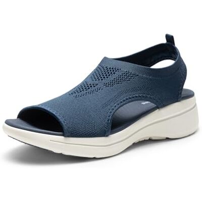 DREAM PAIRS Sandales de Sport à Bout Ouvert Respirantes et Confortables Sandale d’été pour Femmes Antidérapantes,Size 40.5,Marine,DWUMST2508 - Publicité DREAM PAIRS Sandales de Sport à Bout Ouvert Respirantes et Confortables Sandale d’été pour Femmes Antidérapantes,Size 40.5,Marine,DWUMST2508 - Publicité