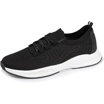 Isotoner Baskets Femme Slip on, Souple et léger, avec Lacets, 38, Noir - Publicité Isotoner Baskets Femme Slip on, Souple et léger, avec Lacets, 38, Noir - Publicité