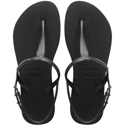 Havaianas Twist Sandale Plate, Noir, 27/28 EU - Publicité Havaianas Twist Sandale Plate, Noir, 27/28 EU - Publicité