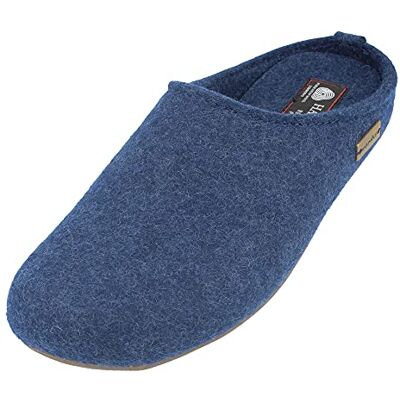 HAFLINGER Chaussons Mixte Adulte Everest Fundus , Pointure:42 EU, La Couleur:Bleu - Publicité HAFLINGER Chaussons Mixte Adulte Everest Fundus , Pointure:42 EU, La Couleur:Bleu - Publicité