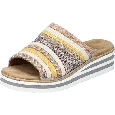 Rieker Femme V02a8 Mules, Multicolore, 39 EU - Publicité Rieker Femme V02a8 Mules, Multicolore, 39 EU - Publicité