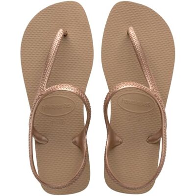 Havaianas Flash Urban, Sandales Confortables, Élégantes et Polyvalentes, Fermeture à la Cheville, Lanières Métallisées Croisées, Femme - Publicité Havaianas Flash Urban, Sandales Confortables, Élégantes et Polyvalentes, Fermeture à la Cheville, Lanières Métallisées Croisées, Femme - Publicité