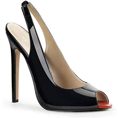 Pleaser Sexy08/b, Chaussures à talons avec bride à l’arrière femme, Noir (Black), 41 - Publicité Pleaser Sexy08/b, Chaussures à talons avec bride à l’arrière femme, Noir (Black), 41 - Publicité