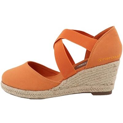 TOM TAILOR Sandales compensées pour femme , Orange, 39 EU - Publicité TOM TAILOR Sandales compensées pour femme , Orange, 39 EU - Publicité