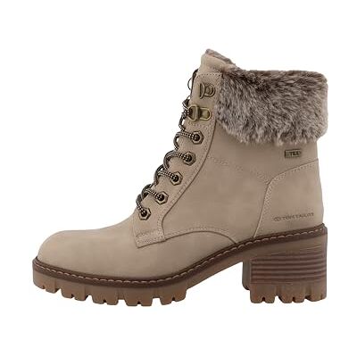 TOM TAILOR Femme Botte Tendance, Dkcream, 36 EU - Publicité TOM TAILOR Femme Botte Tendance, Dkcream, 36 EU - Publicité