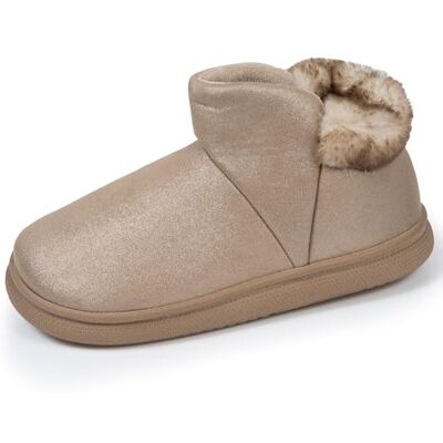 Isotoner Chaussons pantoufles Bottillons femme semelle bloup extra confort, 36, beige - Publicité Isotoner Chaussons pantoufles Bottillons femme semelle bloup extra confort, 36, beige - Publicité