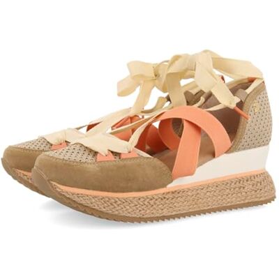 GIOSEPPO Totnes Baskets ouvertes avec talon compensé pour femme Beige, beige, 41 EU - Publicité GIOSEPPO Totnes Baskets ouvertes avec talon compensé pour femme Beige, beige, 41 EU - Publicité
