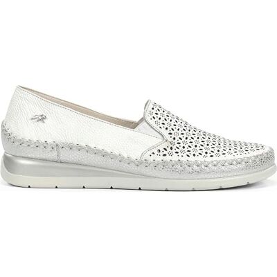 Fluchos Mocassins pour Femmes F2144 Taille 40 Couleur Blanc_Argent - Publicité Fluchos Mocassins pour Femmes F2144 Taille 40 Couleur Blanc_Argent - Publicité