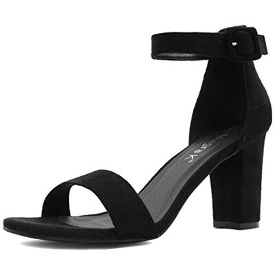 Allegra K Sandales à bout ouvert Chunky à talon haut pour femme Schwarz- 37 - Publicité Allegra K Sandales à bout ouvert Chunky à talon haut pour femme Schwarz- 37 - Publicité
