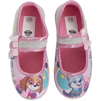 Paw Patrol Chaussons Skye et Everest pour filles Faciles à attacher Avec sangles à paillettes Pour maison de ballet, rose, 30 EU - Publicité Paw Patrol Chaussons Skye et Everest pour filles Faciles à attacher Avec sangles à paillettes Pour maison de ballet, rose, 30 EU - Publicité