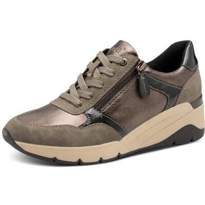 Jana Baskets compensées Femme avec Fermeture éclair Vegan, Taupe Comb, 40 EU - Publicité Jana Baskets compensées Femme avec Fermeture éclair Vegan, Taupe Comb, 40 EU - Publicité