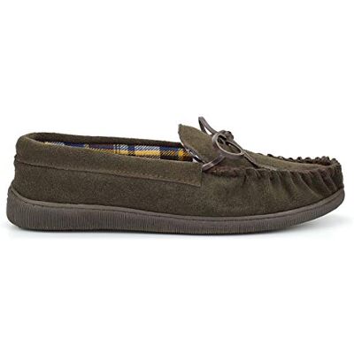 Sleepers Adie Chaussons en Cuir suédé Style Mocassins Homme (46 FR) (Marron) - Publicité Sleepers Adie Chaussons en Cuir suédé Style Mocassins Homme (46 FR) (Marron) - Publicité