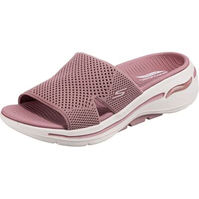 Skechers Go Walk Arch Fit Slide en tricot, rose, 42 EU - Publicité Skechers Go Walk Arch Fit Slide en tricot, rose, 42 EU - Publicité