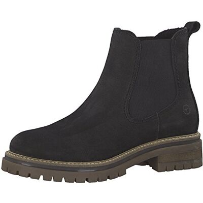 Tamaris Chelsea Boots 25474–21 Bottines pour femme, talons hauts 3,5 cm Noir Noir , 39 EU - Publicité Tamaris Chelsea Boots 25474–21 Bottines pour femme, talons hauts 3,5 cm Noir Noir , 39 EU - Publicité