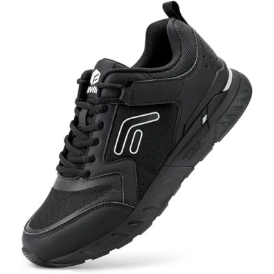FitVille Chaussures de Sport pour Hommes Baskets Mode Scratch Sneakers Décontractées pour Pieds Larges et Plats 45 EU Large Noir Profond - Publicité FitVille Chaussures de Sport pour Hommes Baskets Mode Scratch Sneakers Décontractées pour Pieds Larges et Plats 45 EU Large Noir Profond - Publicité
