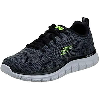Skechers Baskets Oxford à Lacets pour Homme, Bordure Noire en Tricot Anthracite, 6.5 UK - Publicité Skechers Baskets Oxford à Lacets pour Homme, Bordure Noire en Tricot Anthracite, 6.5 UK - Publicité