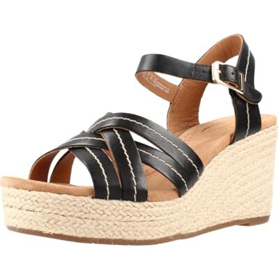 Clarks Femme Sabina Strap Sandale, Black Leather, 40 EU - Publicité Clarks Femme Sabina Strap Sandale, Black Leather, 40 EU - Publicité