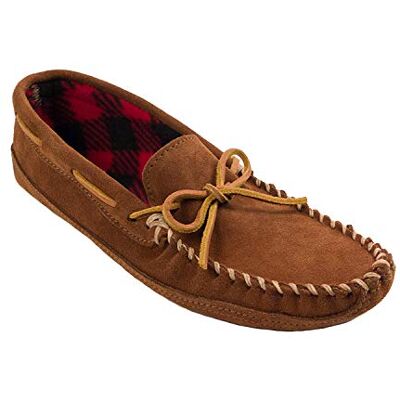 Minnetonka Double Bottom Fleece, Mocassins (Loafers) Homme, Marron (Brown), 43 EU - Publicité Minnetonka Double Bottom Fleece, Mocassins (Loafers) Homme, Marron (Brown), 43 EU - Publicité