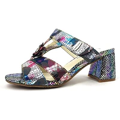 Laura Vita Mules pour femme, Noir et multicolore., 39 EU - Publicité Laura Vita Mules pour femme, Noir et multicolore., 39 EU - Publicité