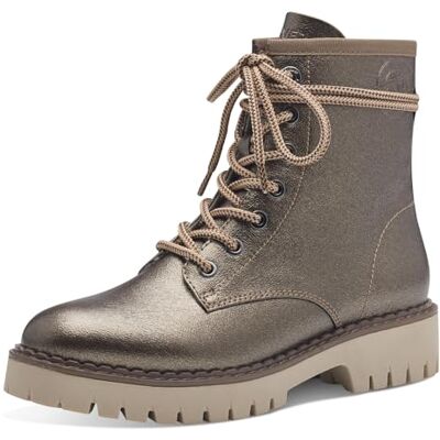 s.Oliver Bottines Plates en Dentelle pour Femme , Bronze, 37 EU - Publicité s.Oliver Bottines Plates en Dentelle pour Femme , Bronze, 37 EU - Publicité